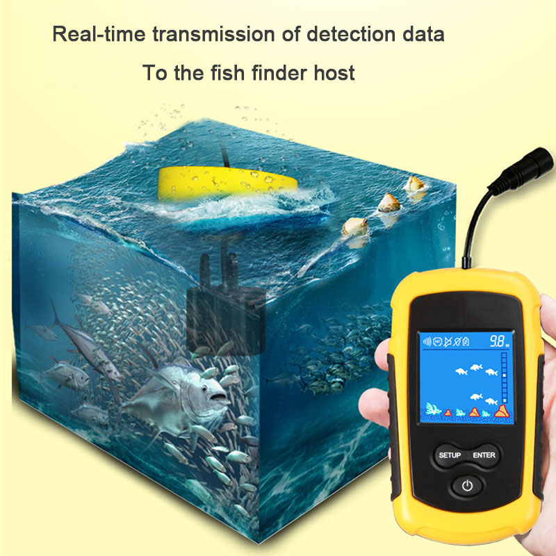 100M 유선 컬러 스크린 휴대용 음파 탐지기 낚시 미 - Fish Finder Cable 리뷰 및 가격