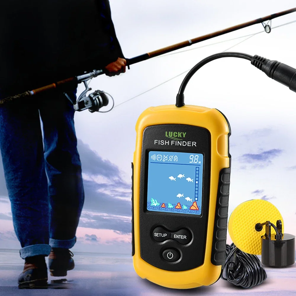 행운의 LCD 컬러 스크린 휴대용 유선 어군 탐지기 1 - Fish Finder Cable 리뷰 및 가격