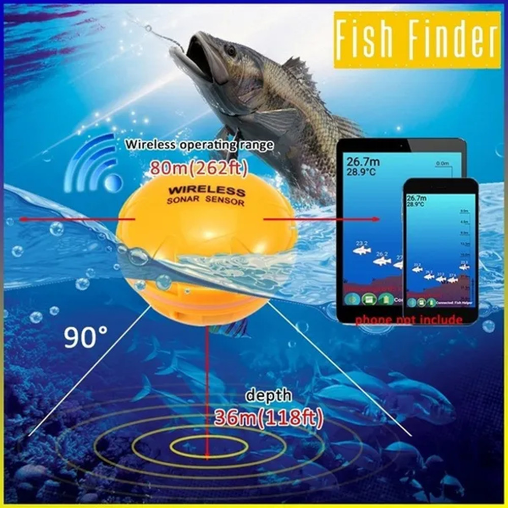 PUPOPAN 100M 브랜드의 새로운 스마트 폰 어군 - Fish Finder Cable 리뷰 및 가격